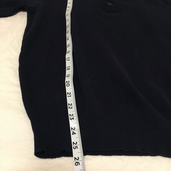 VTG Men’s Andrew Rohan Size M Navy Embroidered USA Network Logo Pullover Sweater - Picture 7 of 8